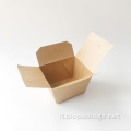 Scatola da asporto eco-friendly box di carta da asporto